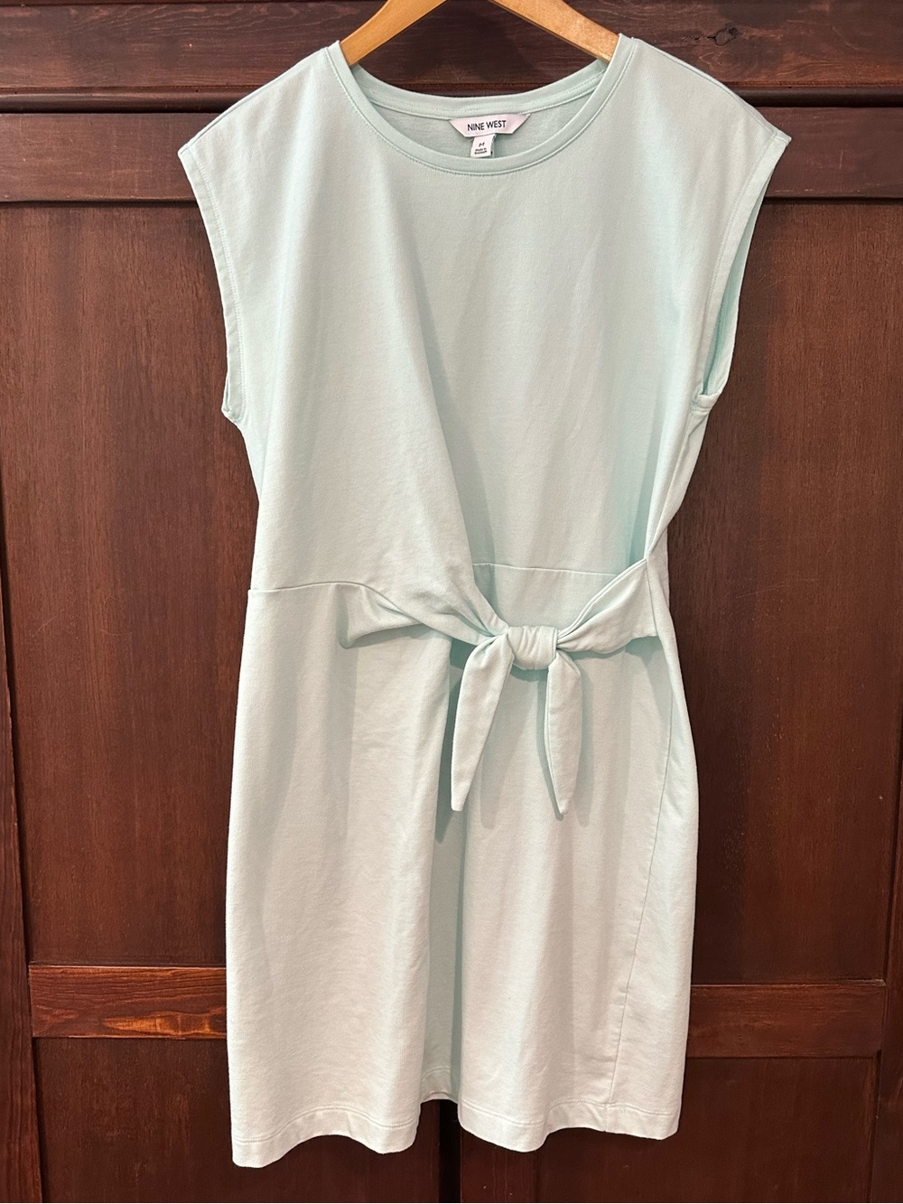 Mint green • women’s minidress • tie front • medium • Nine West